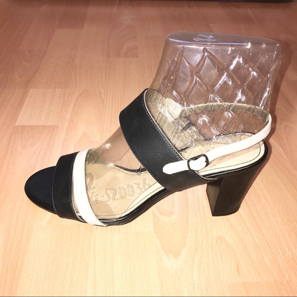 Hush Puppies Molly Malia Sandals Black Off White size 12 - Picture 3 of 8